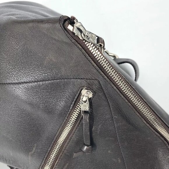 LOEWE Anagram logo Anton Bags Shoulder Bags Backpack Leather Brown main image 6